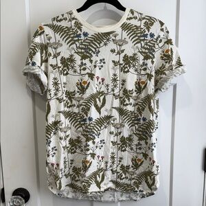 Barbour Wildflower Motif Cotton T-Shirt